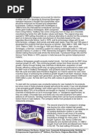  case on Cadbury