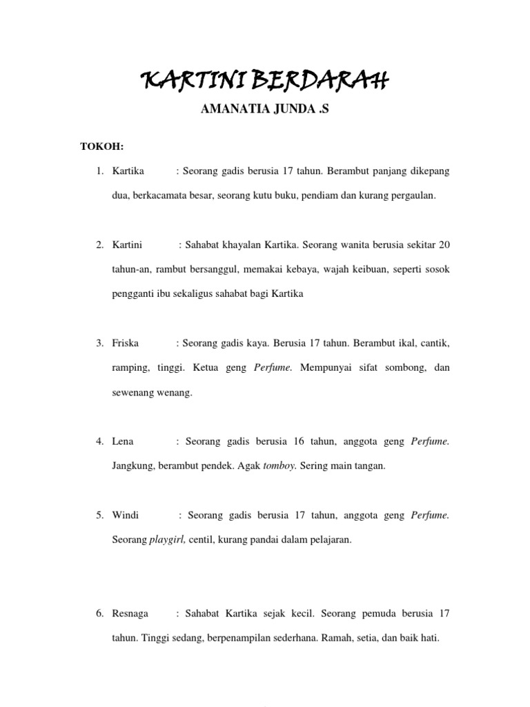 Naskah Drama Kartini Berdarah Amanatia Junda S Naskah Drama Kartini Berdarah Amanatia Junda S