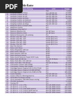 Rincian Daftar Pembelian Alat Tulis Kantor