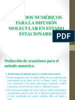 Métodos numéricos difusión molecular