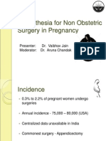 Anaesthesia For Non Obstetric Surgery in Pregnancy