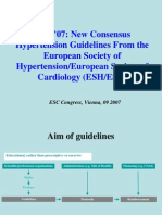 ESH '07: New Consensus Hypertension Guidelines From The European Society of Hypertension/European Society of Cardiology (ESH/ESC)