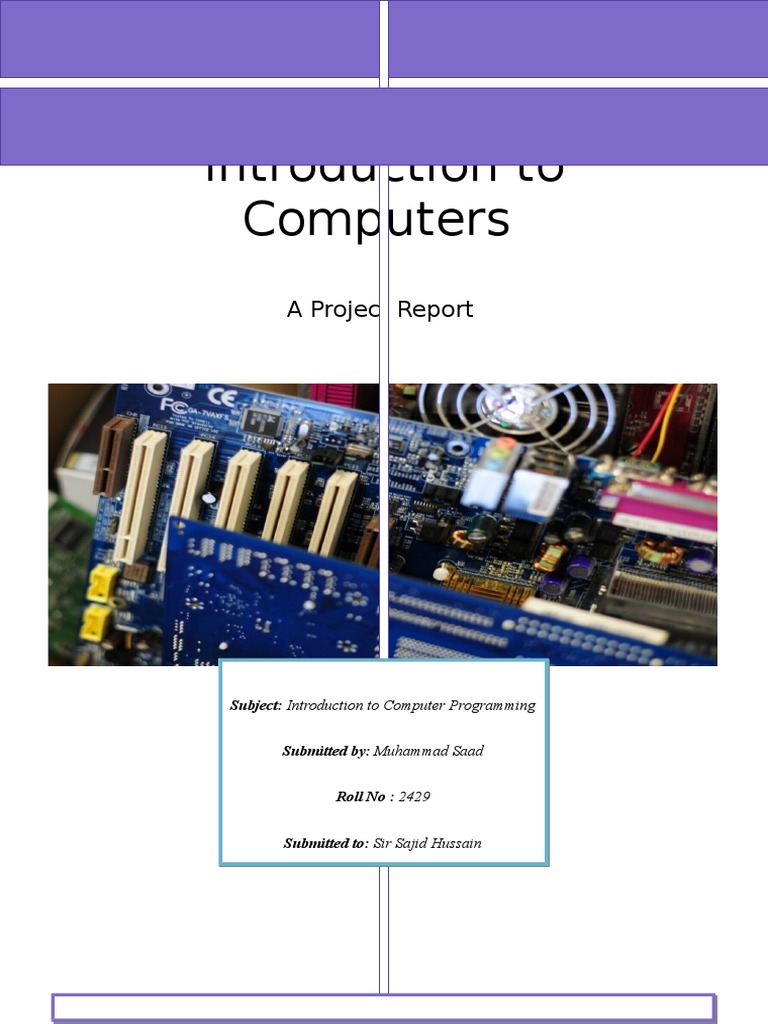 Introduction To Computer Programming Project Report | Download Free PDF ...