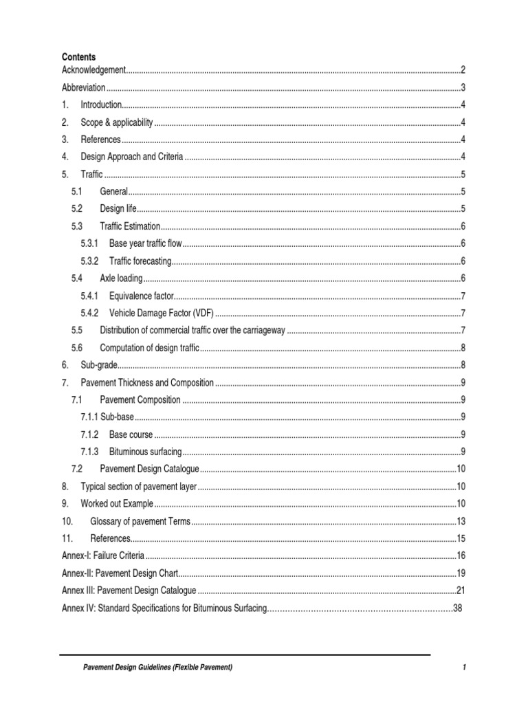 Flexible Pavement Design Guidelines Flexible Pavement | PDF | Road ...