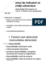 Indicatorii Securitatii Alimentare