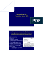 Preparation of The Foundation Report (FR)