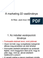 A Marketing 22 Vastörvénye