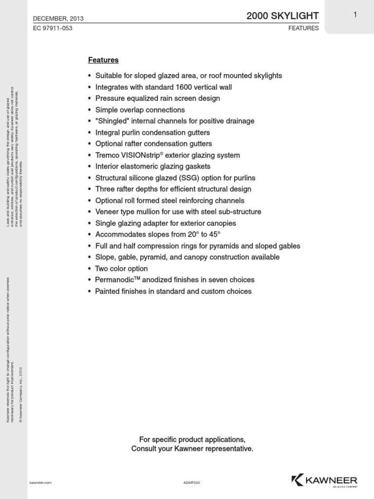 2000 Skylight E - A | PDF