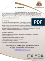 Graduate Trainee Program: What We Offer All Over Indonesia