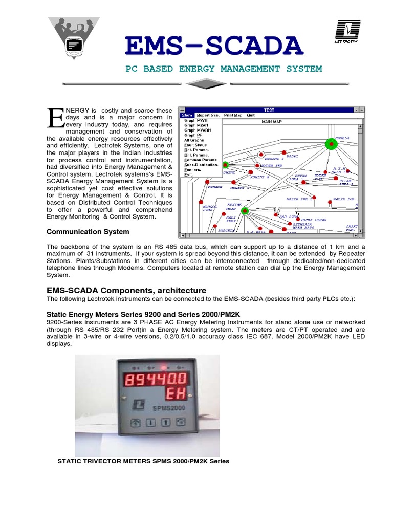 Energy Management System Ems And Scada Ems Scada