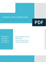 Presentasi Kutipan Dan Catatan Kaki