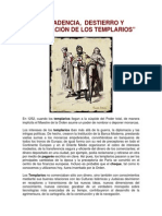 Decadencia y Destierro de Los Templarios