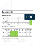 Exam Timetable 2015 2020