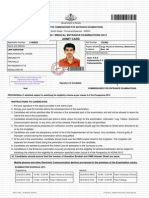 Engineering / Medical Entrance Examinations 2012: Admit Card