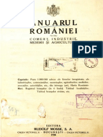ANUARUL ROMANIEI Pentru Comert Industrie, Meserii Si Agrikultura.1928