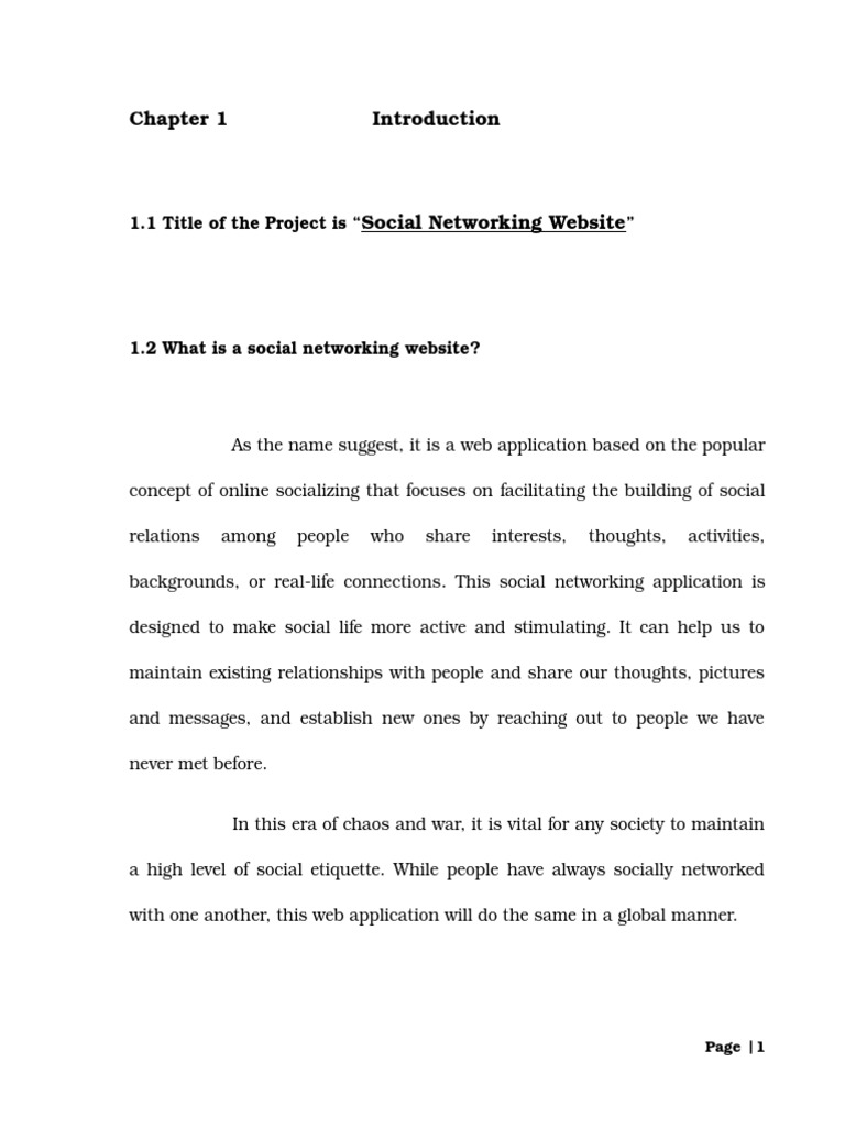 MCA Final Project On Social Networking Site by Rupam Barman | PDF ...