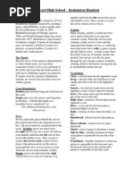 Badminton Unit Handout