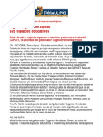 Com1012 271206 Dignifica Gobierno Estatal Sus Espacios Educativos: EHF