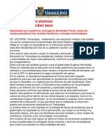 com1014 291206 Dos de cada diez alumnos en el Estado, reciben beca