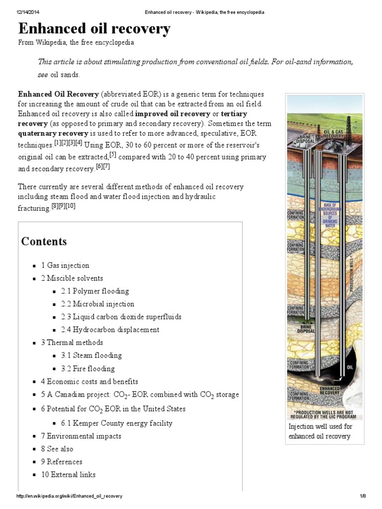 Enhanced Oil Recovery | Download Free PDF | Enhanced Oil Recovery ...