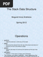 The Stack Data Structure: Mugurel Ionu Ț Andreica