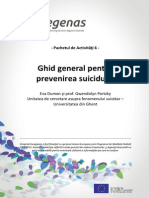 EUREGENAS General Guidelines On Suicide Prevention