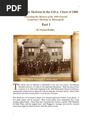 Exposing The Skeleton In The Sda Closet Of 1888 Seventh Day Adventist Church Epistle To The Galatians