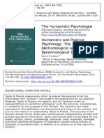 Friedman - Humanistic and Positive Psychology