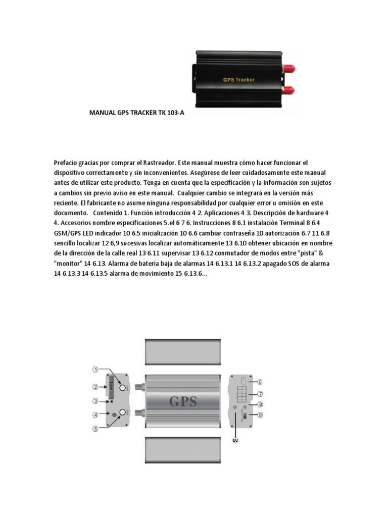 MANUAL GPS TRACKER TK 103(ESP).pdf Servicio general de