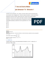 8ª Avaliação Semanal - 1º EM