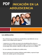 Comunicacion en La Adolescencia