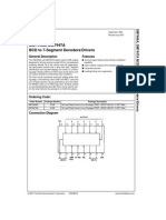 Datasheet - 74LS47 - Decodificador BCD Para 7 Segmentos