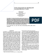 Application of Tio Nanoparticles For Obtaining Self-Decontaminating Smart Textiles