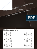 Lesson 4.3 - Graphing Proportional Relationships