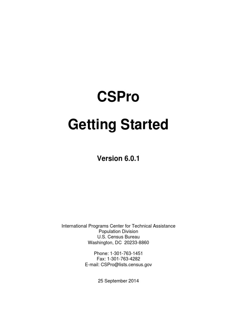 CSPro Data Entry and Tutorial Guide | PDF | Computer File | File Format