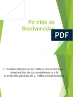 Perdida de Biodiversidad