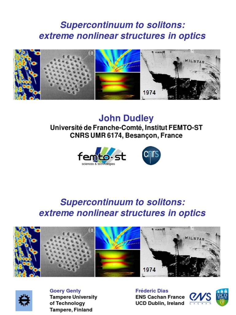 Supercontinuum To Soliton | PDF | Waves | Applied And Interdisciplinary ...