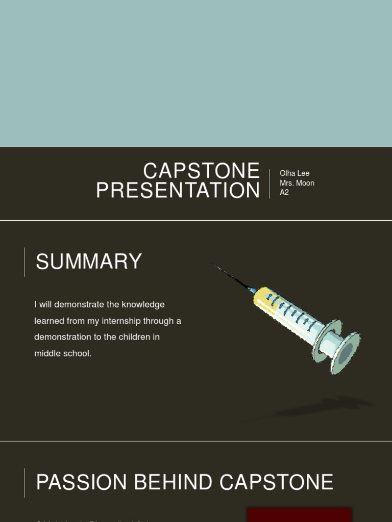Capstone Presentation on Biomedical Science | PDF