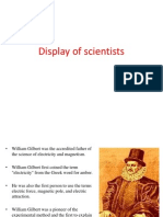 Display of Scientists