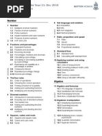 Igcse Maths Year 11 Revision Topics Dec 2014