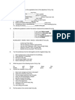 Comparative and superlative adjectives worksheet