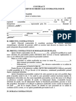 Contract Prestari Servicii Medicale Stomatologice - Delia