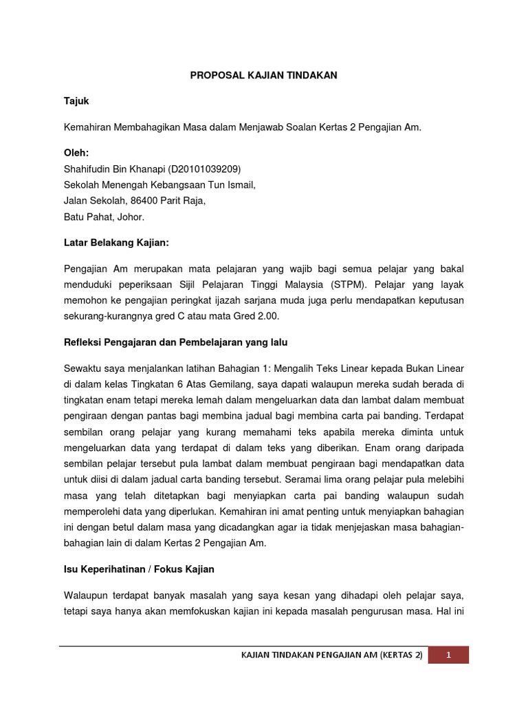 Kajian Tindakan Kpd Pdf