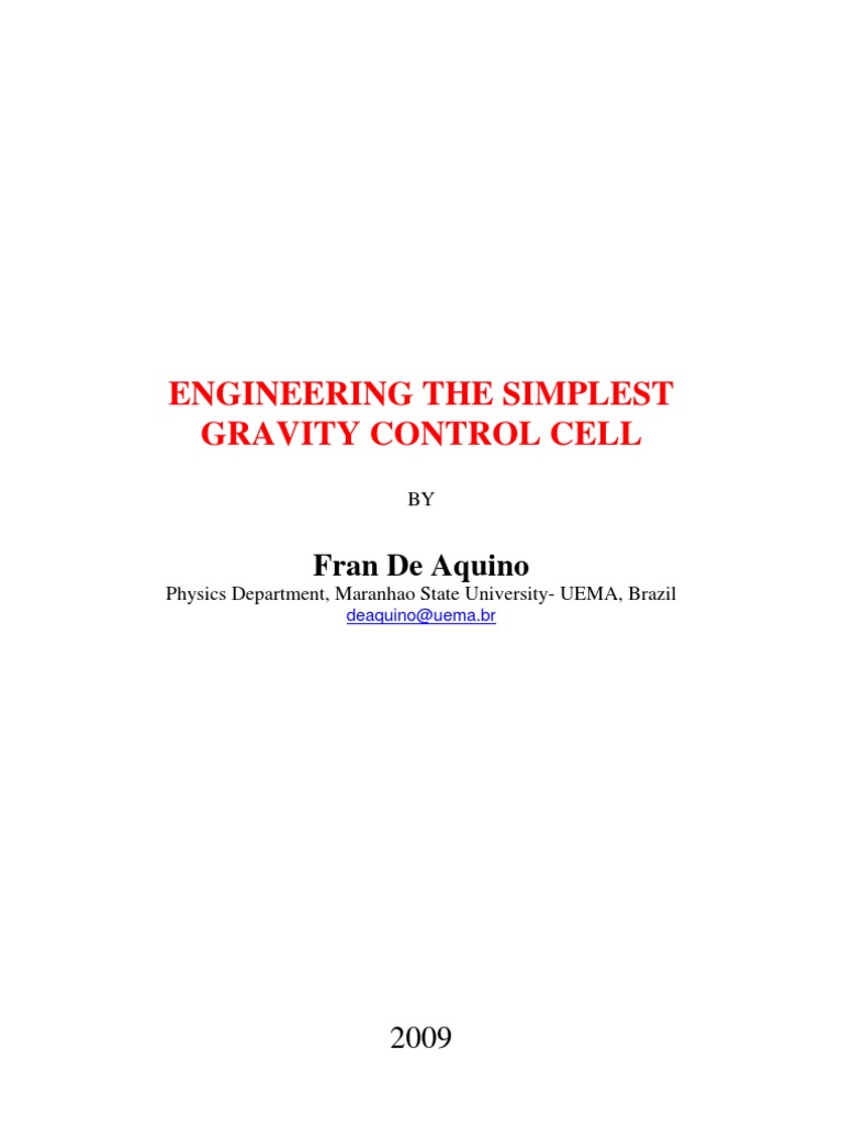 Simplest Gravity Control Cell Design | PDF | Foam | Electromagnetism