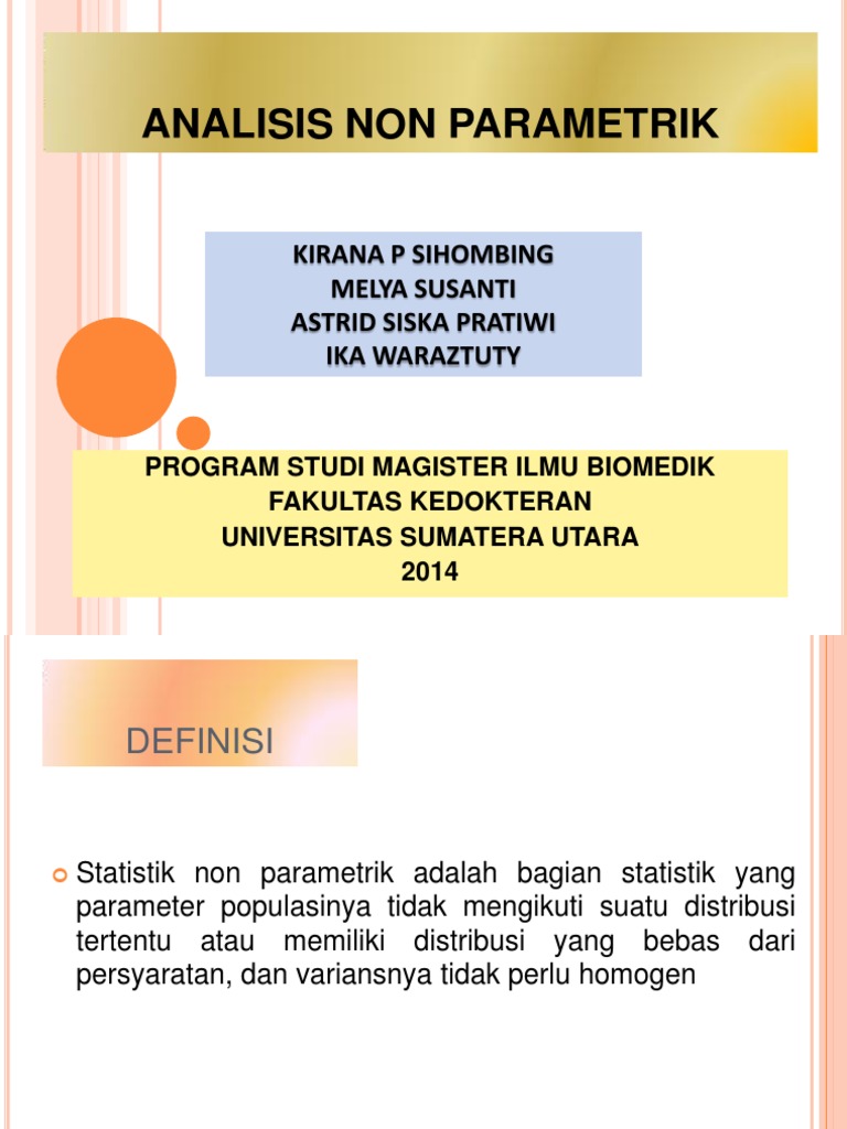 Ppt Analisis Non Parametrik