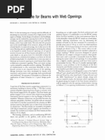 Design Example For Beams With Web Openings