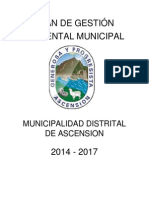 Plan de Gestión Ambiental Del Municipio de Ascención