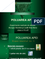 Poluarea Apei Experimente