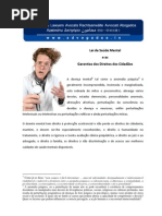   Lei de Saúde Mental   e as   Garantias dos Direitos dos Cidadãos 