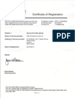 CQC Registration Certificate